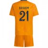 Köpa Billiga Barn Real Madrid Bortatröja 2024/25 Brahim Diaz 21 Kortärmad (+ Korta byxor)
