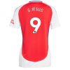 Köpa Billiga Dam Arsenal Hemmatröja 2024/25 Gabriel Jesus 9 Kortärmad