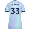 Köpa Billiga Dam Arsenal Tredjetröja 2024/25 Riccardo Calafiori 33 Kortärmad