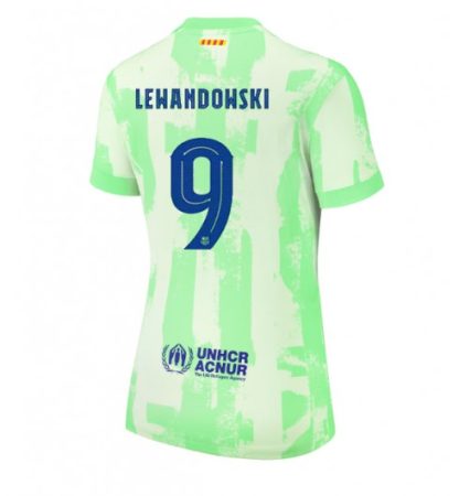 Köpa Billiga Dam FC Barcelona Tredjetröja 2024/25 Robert Lewandowski 9 Kortärmad