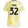 Köpa Billiga Dam Juventus Bortatröja 2024/25 Juan Cabal 32 Kortärmad