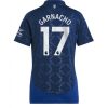 Köpa Billiga Dam Manchester United Bortatröja 2024/25 Alejandro Garnacho 17 Kortärmad