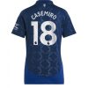 Köpa Billiga Dam Manchester United Bortatröja 2024/25 Casemiro 18 Kortärmad