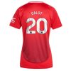 Köpa Billiga Dam Manchester United Hemmatröja 2024/25 Diogo Dalot 20 Kortärmad