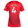 Köpa Billiga Dam Manchester United Hemmatröja 2024/25 Matthijs de Ligt 4 Kortärmad