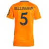 Köpa Billiga Dam Real Madrid Bortatröja 2024/25 Jude Bellingham 5 Kortärmad