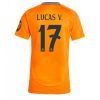 Köpa Billiga Dam Real Madrid Bortatröja 2024/25 Lucas Vazquez #17 Kortärmad