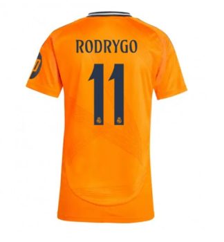 Köpa Billiga Dam Real Madrid Bortatröja 2024/25 Rodrygo Goes 11 Kortärmad