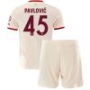 Köpa Barn Bayern München Tredjetröja 2024/25 Aleksandar Pavlovic 45 Kortärmad (+ Korta byxor)