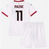 Köpa Billiga Barn AC Milan Bortatröja 2024/25 Christian Pulisic 11 Kortärmad (+ Korta byxor)