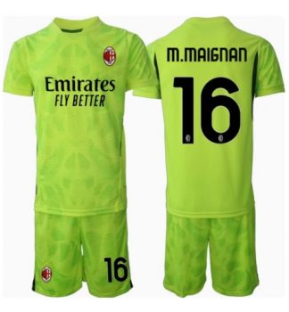 Köpa Billiga Barn AC Milan Målvakt Tredjetröja 2024/25 Mike Maignan 16 Kortärmad (+ Korta byxor)