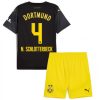 Köpa Billiga Barn Borussia Dortmund Bortatröja 2024/25 Nico Schlotterbeck 4 Kortärmad (+ Korta byxor)