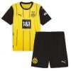 Köpa Billiga Barn Borussia Dortmund Hemmatröja 2024/25 Julian Ryerson 26 Kortärmad (+ Korta byxor)-1