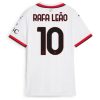 Köpa Billiga Dam AC Milan Bortatröja 2024/25 Rafael Leao 10 Kortärmad