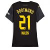 Köpa Billiga Dam Borussia Dortmund Bortatröja 2024/25 Donyell Malen 21 Kortärmad