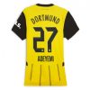 Köpa Billiga Dam Borussia Dortmund Hemmatröja 2024/25 Karim Adeyemi 27 Kortärmad