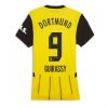 Köpa Billiga Dam Borussia Dortmund Hemmatröja 2024/25 Serhou Guirassy 9 Kortärmad