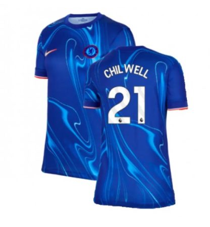 Köpa Billiga Dam Chelsea Hemmatröja 2024/25 Ben Chilwell 21 Kortärmad
