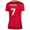 Köpa Billiga Dam Liverpool Hemmatröja 2024/25 Luis Díaz 7 Kortärmad