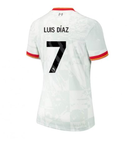 Köpa Billiga Dam Liverpool Tredjetröja 2024/25 Luis Díaz 7 Kortärmad