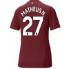 Köpa Billiga Dam Manchester City Tredjetröja 2024/25 Matheus Nunes 27 Kortärmad