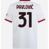Köpa Billiga Herr AC Milan Bortatröja 2024/25 Strahinja Pavlovic 31 Kortärmad