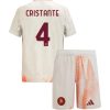 Köpa Billiga Barn AS Roma Bortatröja 2024/25 Bryan Cristante 4 Kortärmad (+ Korta byxor)