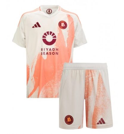 Köpa Billiga Barn AS Roma Bortatröja 2024/25 Lorenzo Pellegrini 7 Kortärmad (+ Korta byxor)-1