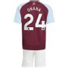 Köpa Billiga Barn Aston Villa Hemmatröja 2024/25 Amadou Onana 24 Kortärmad (+ Korta byxor)