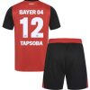 Köpa Billiga Barn Bayer 04 Leverkusen Hemmatröja 2024/25 Edmond Tapsoba 12 Kortärmad (+ Korta byxor)
