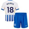 Köpa Billiga Barn Brighton & Hove Albion FC Hemmatröja 2024/25 Danny Welbeck 18 Kortärmad (+ Korta byxor)