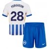 Köpa Billiga Barn Brighton & Hove Albion FC Hemmatröja 2024/25 Evan Ferguson 28 Kortärmad (+ Korta byxor)