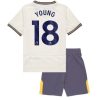 Köpa Billiga Barn Everton Tredjetröja 2024/25 Ashley Young 18 Kortärmad (+ Korta byxor)
