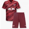 Köpa Billiga Barn RB Leipzig Bortatröja 2024/25 Lutsharel Geertruida 3 Kortärmad (+ Korta byxor)-1