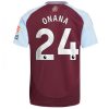 Köpa Fotbollströjor För Herr Aston Villa Hemmatröja 2024/25 Amadou Onana 24 Kortärmad