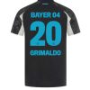 Köpa Fotbollströjor För Herr Bayer 04 Leverkusen Tredjetröja 2024/25 Alejandro Grimaldo 20 Kortärmad