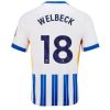 Köpa Fotbollströjor För Herr Brighton & Hove Albion FC Hemmatröja 2024/25 Danny Welbeck 18 Kortärmad