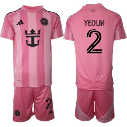 Köpa Fotbollströjor För Herr Inter Miami CF Hemmatröja 2025/26 DeAndre Yedlin 2 Kortärmad (+ Korta byxor)