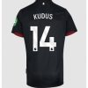 Köpa Fotbollströjor För Herr West Ham United Bortatröja 2024/25 Mohammed Kudus 14 Kortärmad