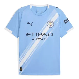 Manchester City Herr Hemmatröja 2025/26 Kortärmad Billig Fotbollströja