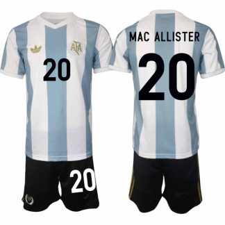 Köp Argentina Specialutgåva 50-årsjubileum fotbollsset Alexis Mac Allister 20 Kortärmad (+ Korta byxor)