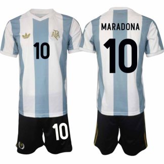 Köp Argentina Specialutgåva 50-årsjubileum fotbollsset Diego Maradona 10 Kortärmad (+ Korta byxor)