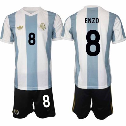 Köp Argentina Specialutgåva 50-årsjubileum fotbollsset Enzo 8 Kortärmad (+ Korta byxor)