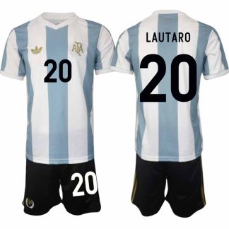 Köp Argentina Specialutgåva 50-årsjubileum fotbollsset Lautaro Martinez 20 Kortärmad (+ Korta byxor)