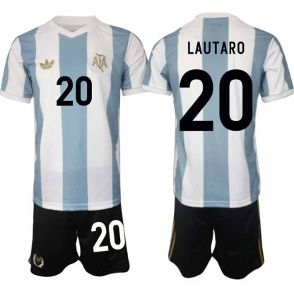 Köp Argentina Specialutgåva 50-årsjubileum fotbollsset Lautaro Martinez 20 Kortärmad (+ Korta byxor)