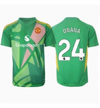 Köp Herr Manchester United Målvakt Tredjetröja 2024/25 Andre Onana #24 Kortärmad Fotbollströjor
