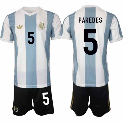 Köp Argentina Specialutgåva 50-årsjubileum fotbollsset Leandro Paredes 5 Kortärmad (+ Korta byxor)