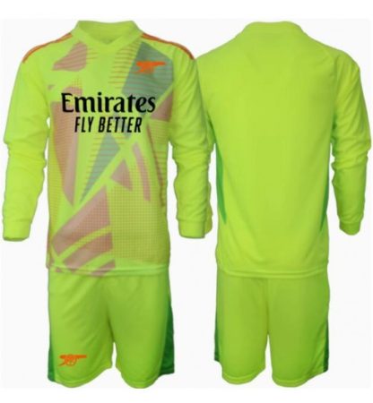 Köp Barn Arsenal Målvakt Hemmatröja 2024/25 Fotbollsklädset Långärmad Tröja + Shorts