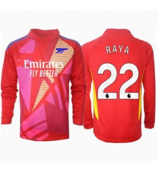 Köp Herr Arsenal Målvakt Bortatröja 2024/25 David Raya #22 Långärmad Fotbollströjor