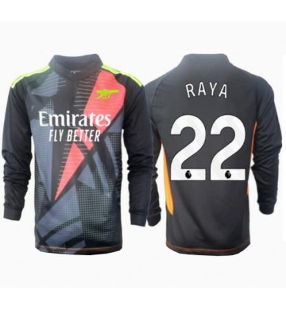 Köp Herr Arsenal Målvakt Tredjetröja 2024/25 David Raya #22 Långärmad Fotbollströjor